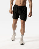 Heren 2 in 1 Shorts Zwart