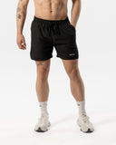 Heren 2 in 1 Shorts Zwart