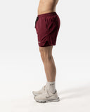 Men's 2 in 1 Shorts Burgundy