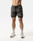 Men's 2 in 1 Shorts Carbon Grey