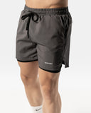 Men's 2 in 1 Shorts Carbon Grey