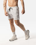 Short 2 en 1 pour homme blanc