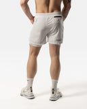 Short 2 en 1 pour homme blanc