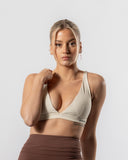 Soutien-gorge plongeant blanc lait