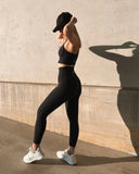 Ribbed V2 Leggings Black