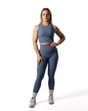 Ribbed V2 Leggings Blueberry