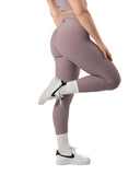 Ribbed V2 Leggings Plum