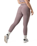 Ribbed V2 Leggings Plum