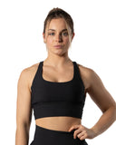 Ribbed V2 Sports Bra Black