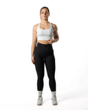 Ribbed V2 Sports Bra White