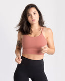 Varsity Crop Top Salmon